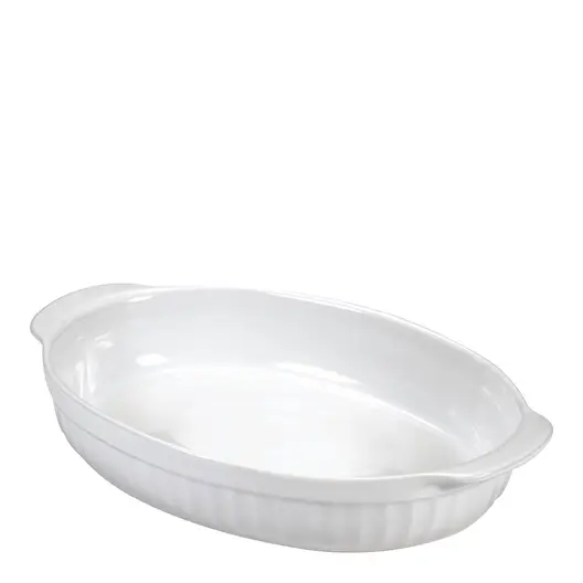 Guardini Ceramica ugnsform oval 22x14 vit