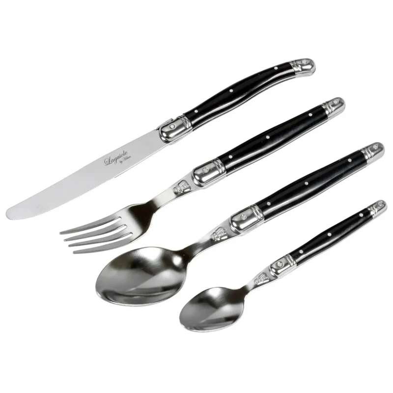Laguiole By Hâws bestickset 24 delar Svart