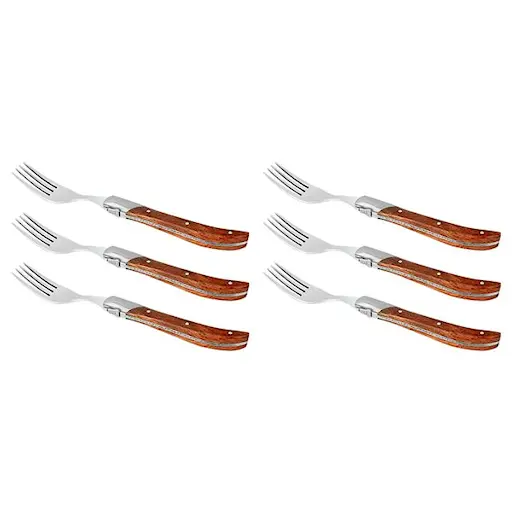 Laguiole By Hâws Grillgaffel 6-pack rosenträ