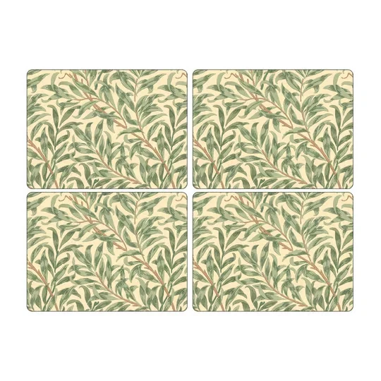 Spode Morris & Co Willow Bough Bordstablett 30x40 cm 4-pack grön