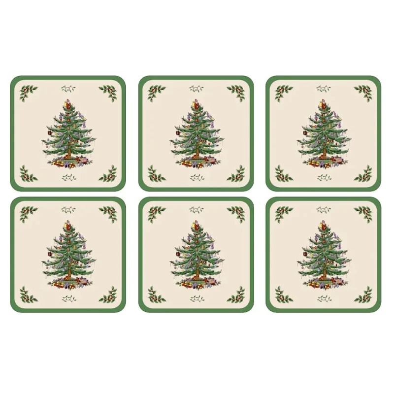 Spode Christmas Tree Glasunderlägg 6-pack