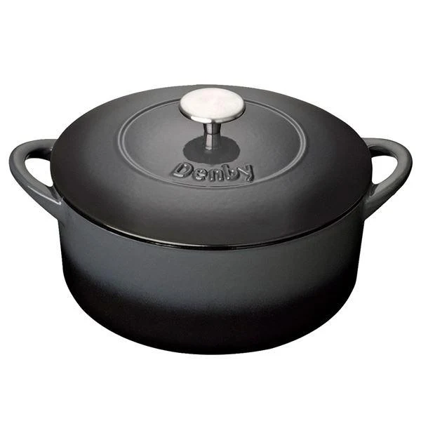 Denby Halo gjutjärnsgryta 24 cm svart