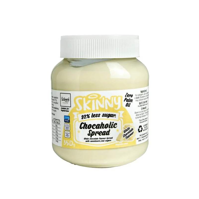 Vit chokladpålägg - Low Sugar Chocaholic Skinny 350g