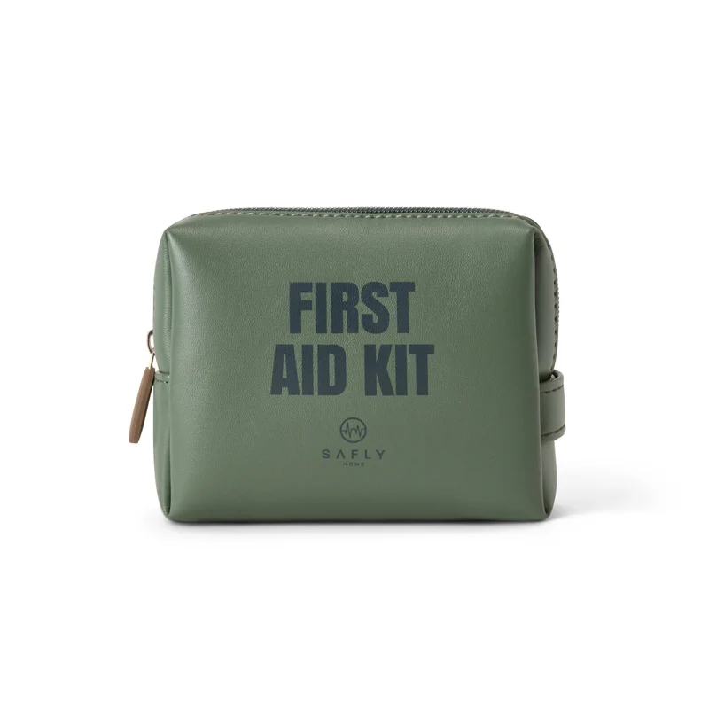 Safly Första hjälpen-kit To-Go 14x4,5x11 cm mossgrön