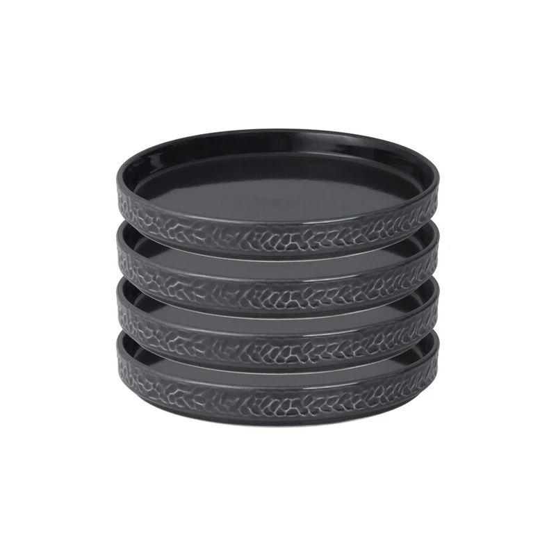Vargen & Thor Servisen C assiett 4-pack antracit