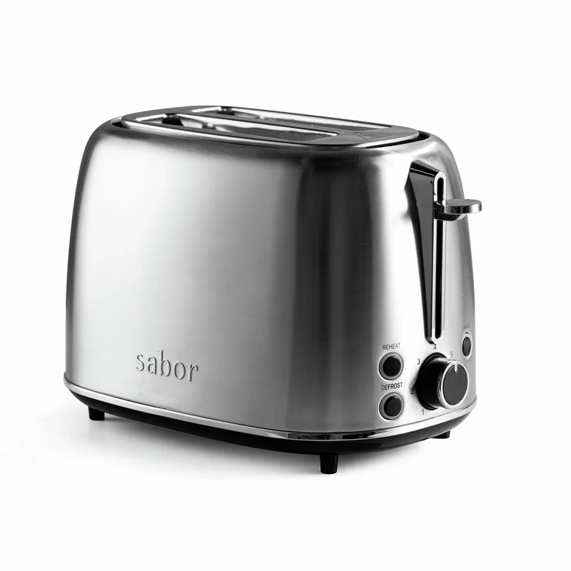 Sabor Elevation brödrost 2 skivor borstat stål