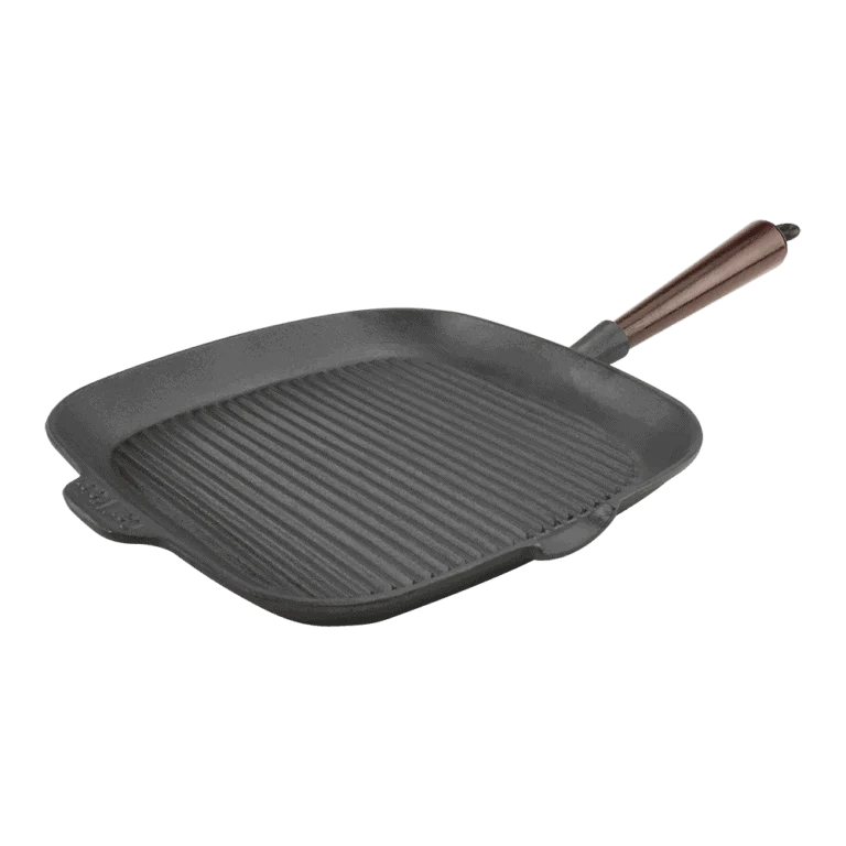 Carl Victor Grillpanna gjutjärn 28 cm Trähandtag