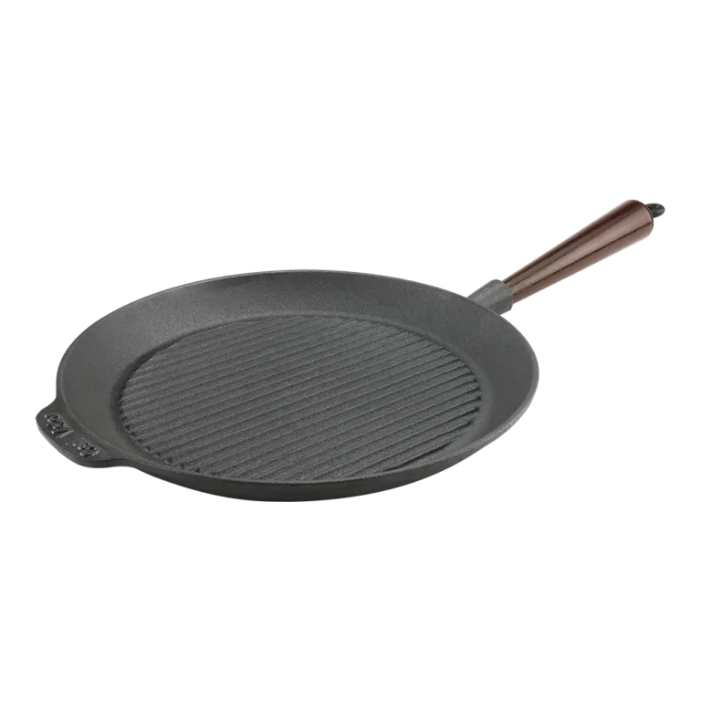 Carl Victor Grillpanna gjutjärn 28 cm Trähandtag