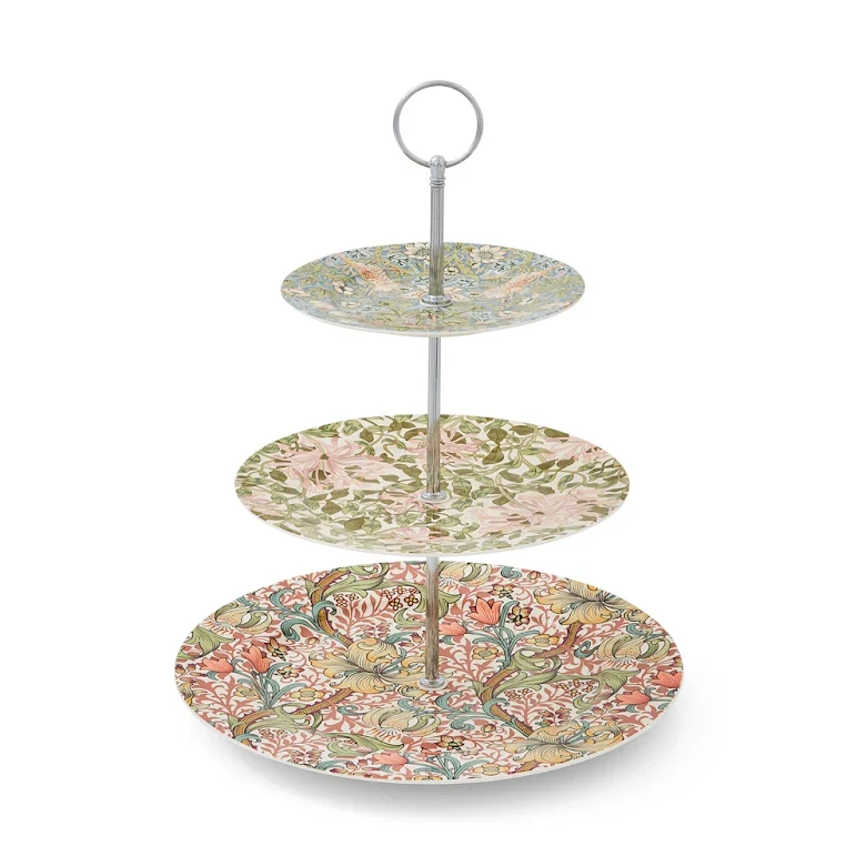 Spode Morris & Co. kakfat 3 våningar 35,5 cm