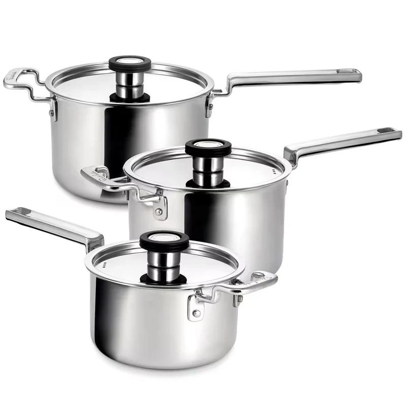 Robert welch 316 Series kastrullset 3 delar rostfritt stål