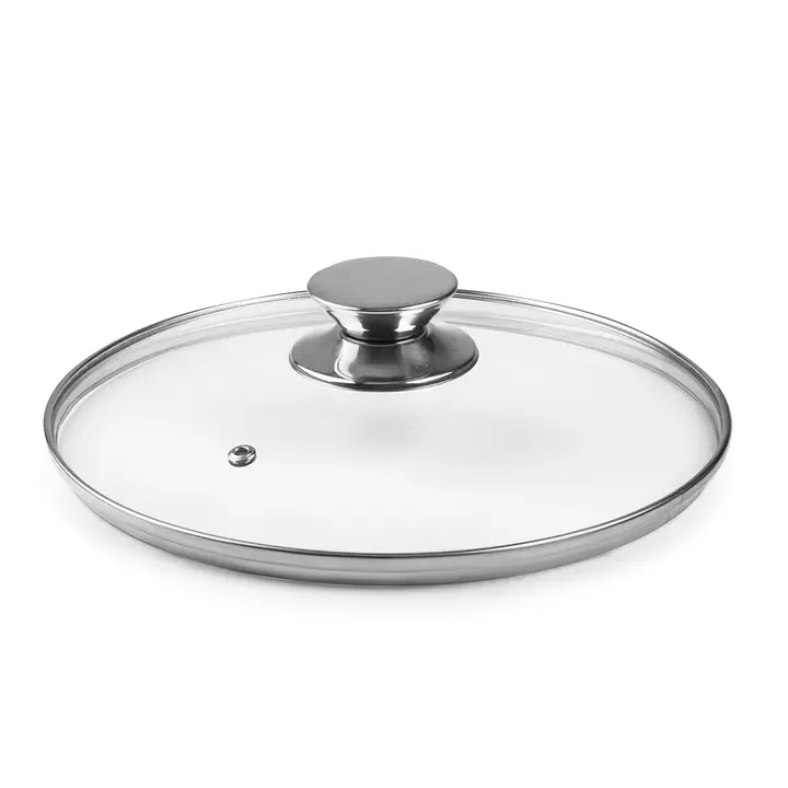 Glaslock 20 cm med rostfri knopp