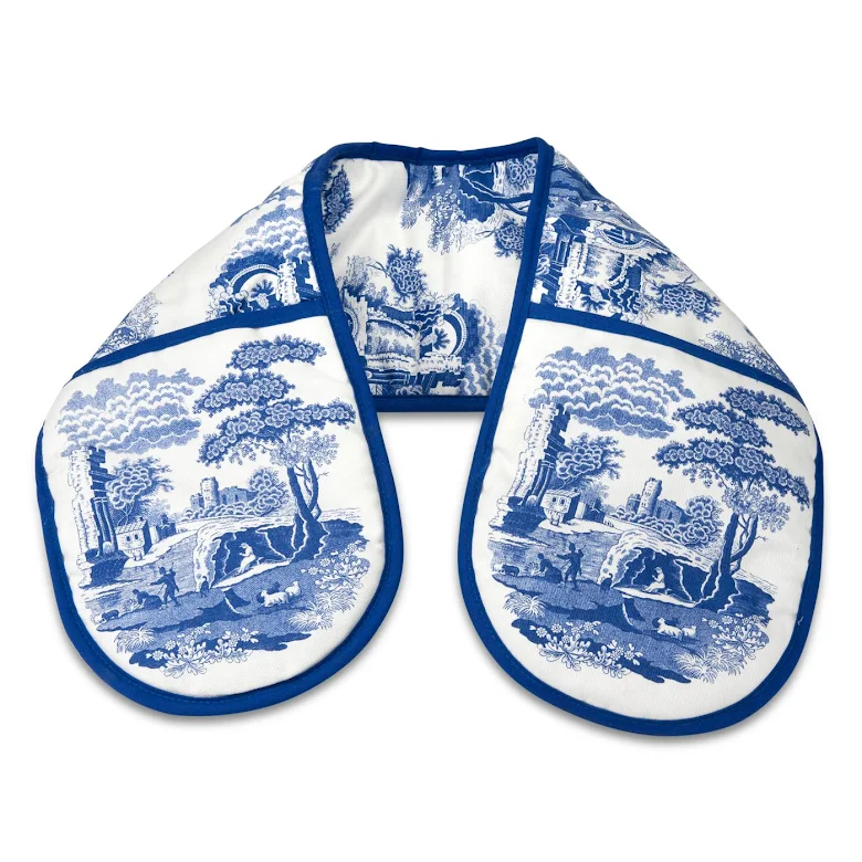 Spode Blue Italian Ugnsvante dubbel