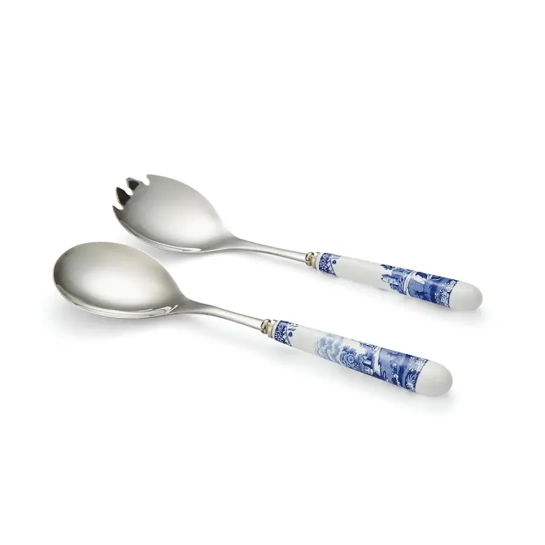 Spode Blue Italian Salladsbestick 25 cm