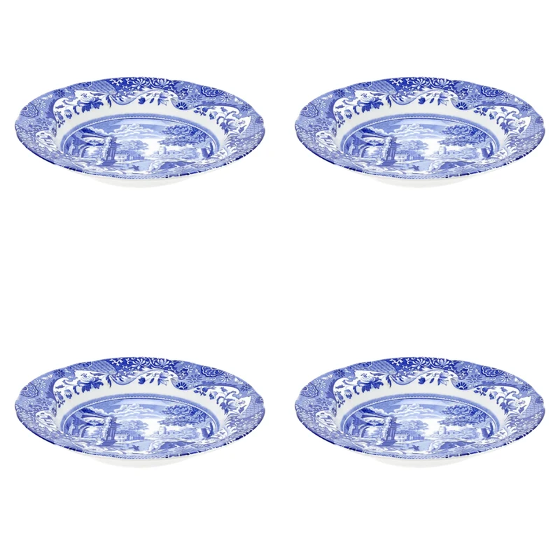 Spode Blue Italian djup tallrik 23 cm 4-pack