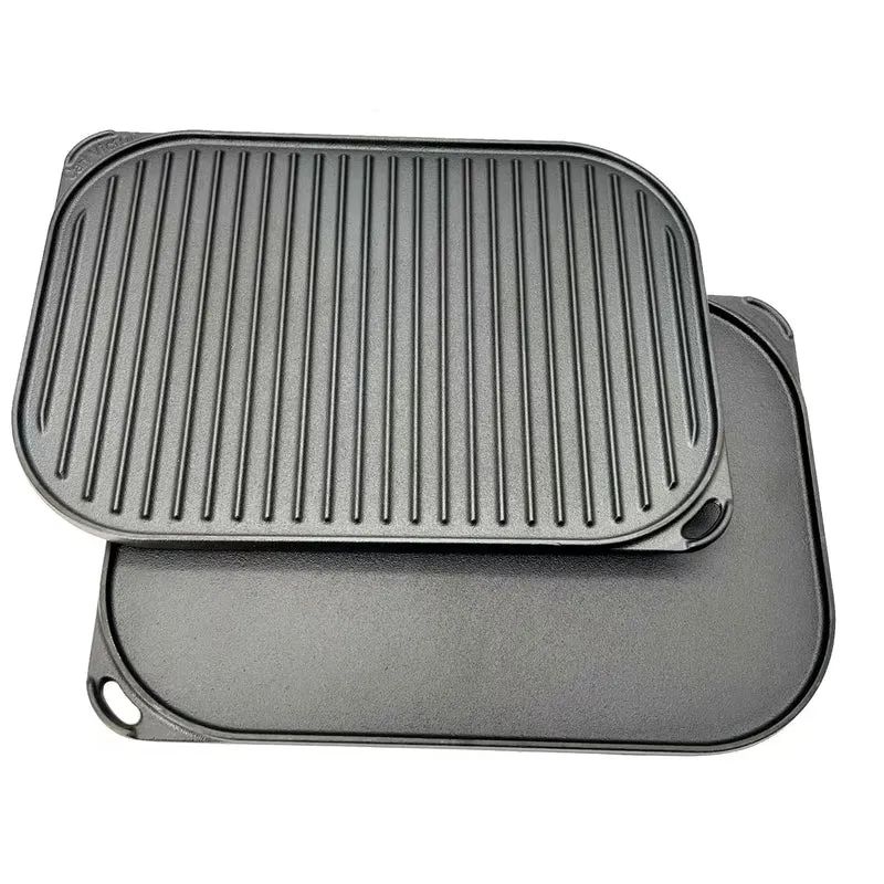 Carl victor Vändbar grill- och stekplatta gjutjärn 40x28 cm