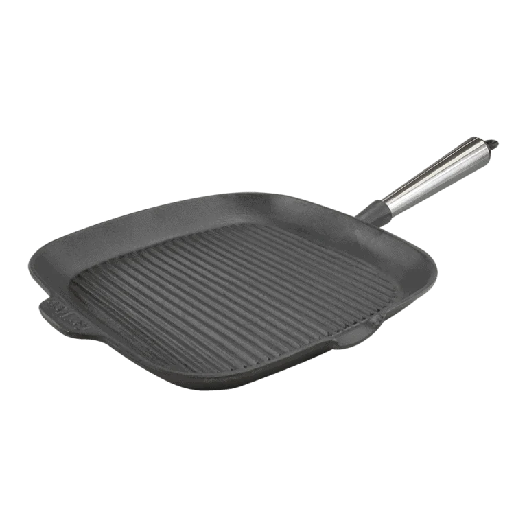 Carl victor Fyrkantig Grillpanna Gjutjärn 28 cm stålhandtag