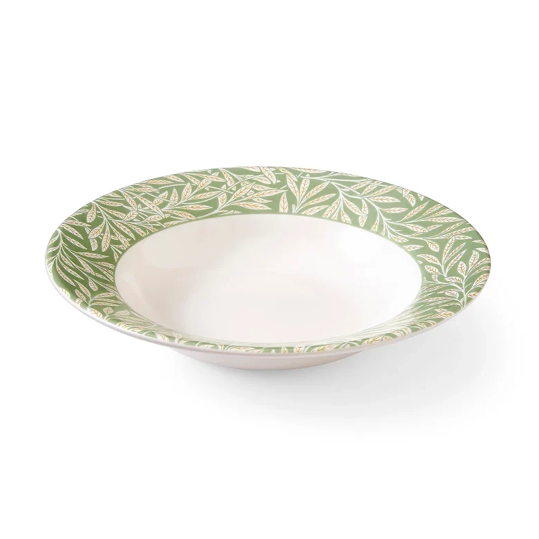Spode Morris & Co pastatallrik 26 cm Willow grön