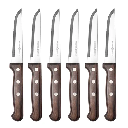 Anders Petter Classic grillkniv 6-pack natur/blank