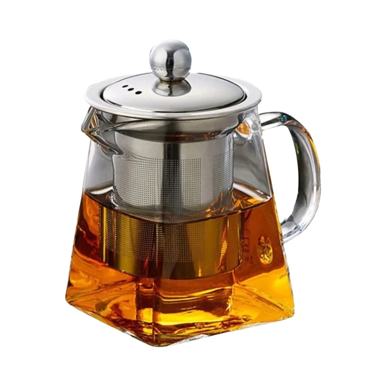 Glass Teapot with Stainless Steel Infuser – 550 ml