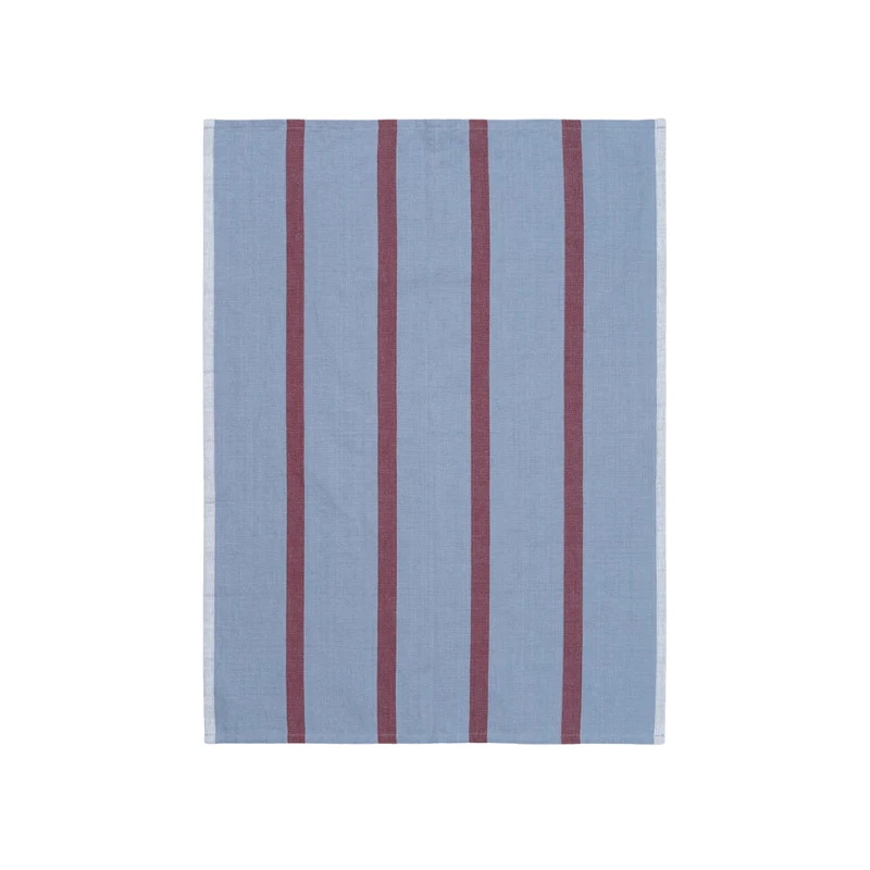 Hale viskestykke - Faded Blue/Burgundy