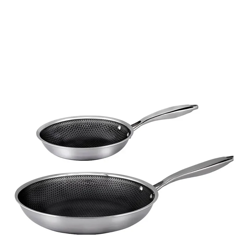 Hâws Santo hybrid stekpanna 2 delar 20+28 cm stål/svart
