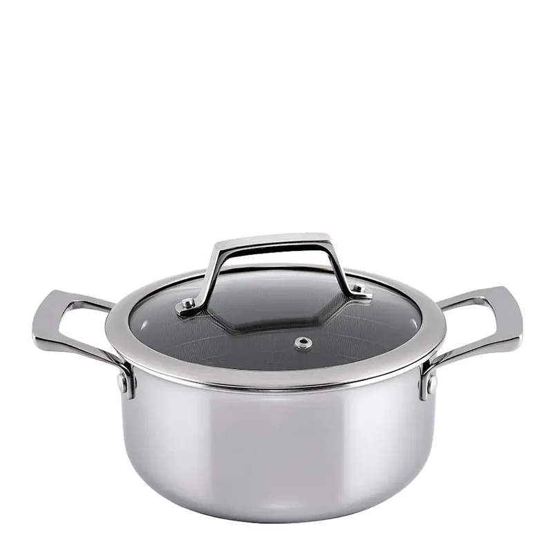 Hâws Santo gryta med lock 2,2 L beläggning stål/svart