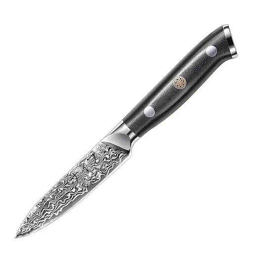 Damaskus By Haws Skalkniv 20 cm svart