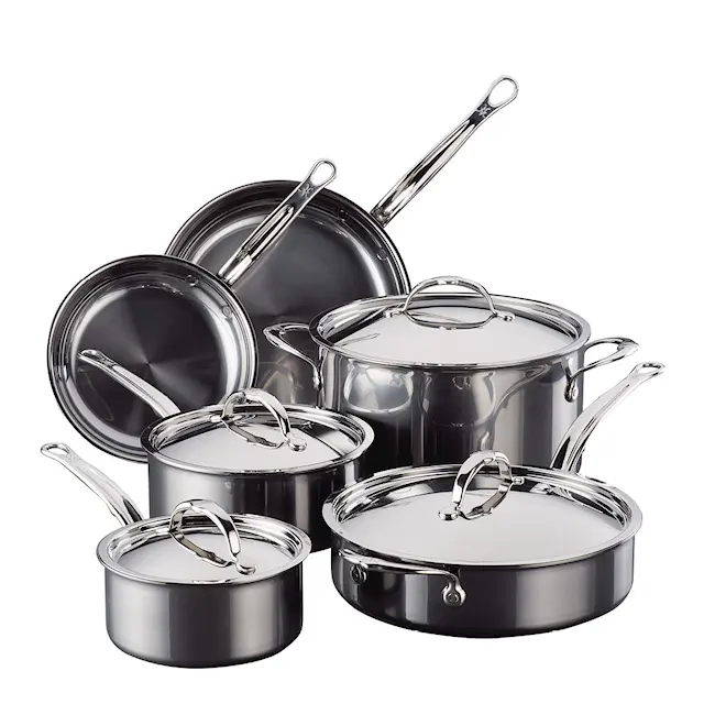 Hestan Nanobond Grytset 10 delar Stål