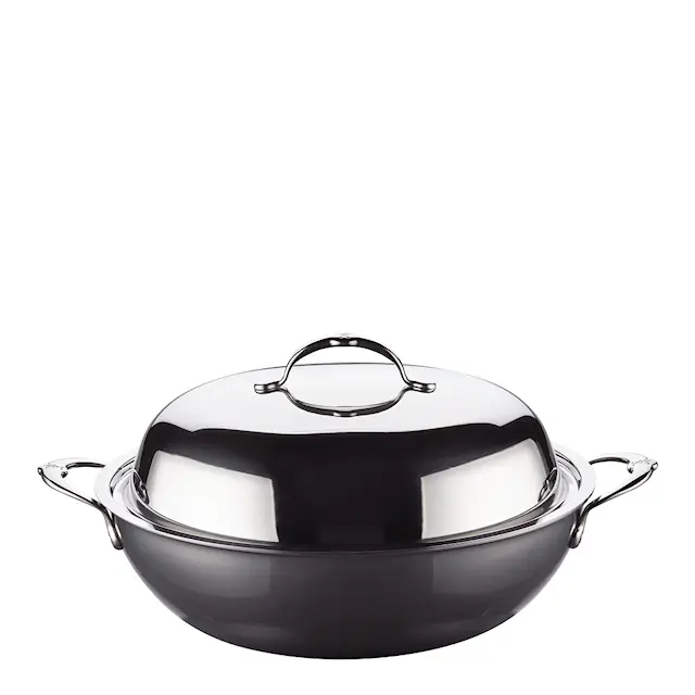 Hestan Nanobond Wok med lock 36 cm Stål