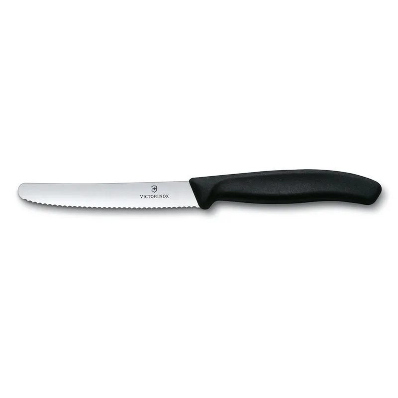 Classic tomatkniv, sort - L11 cm.