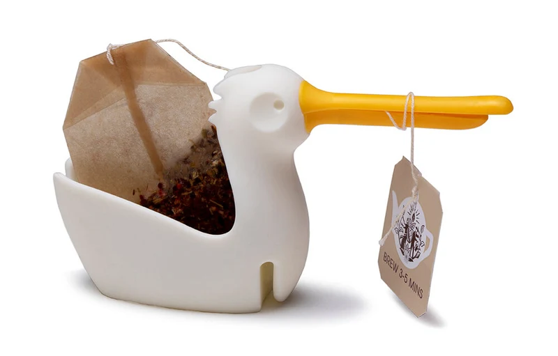 Pelicup holder til tepose - hvid