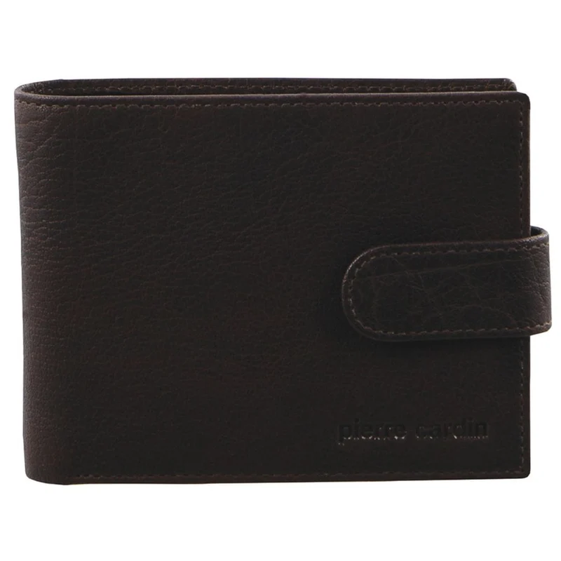 Pierre Cardin Men's Rustic Leather Bi-Fold Cash/Card Wallet Brown