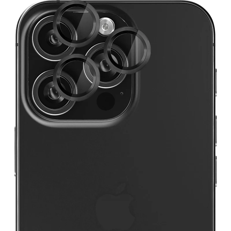 EFM Camera Lens Screen Armour for iPhone 16 Pro/16 Pro Max (Carbon)