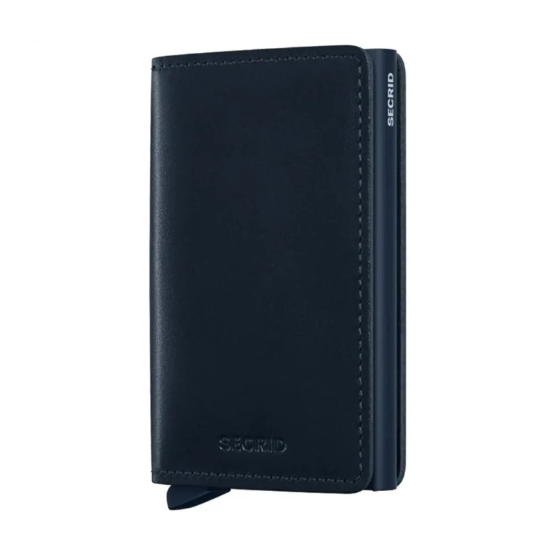 Secrid Slimwallet Compact RFID Travel Men's Wallet w/Card Holder Navy