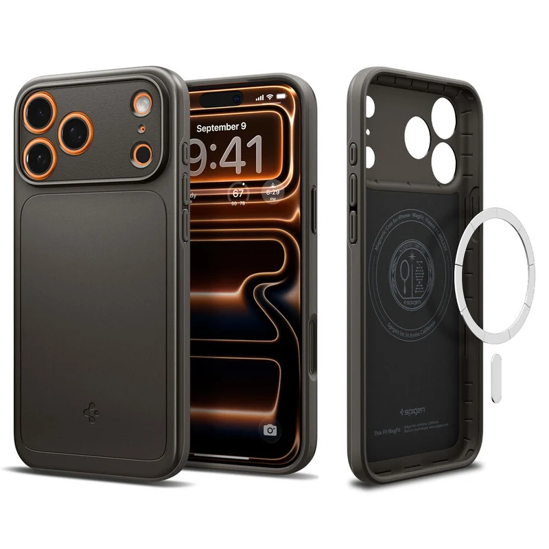 SPIGEN Thin Fit MagSafe Case for iPhone 18 Pro/17 Pro (Gunmetal)