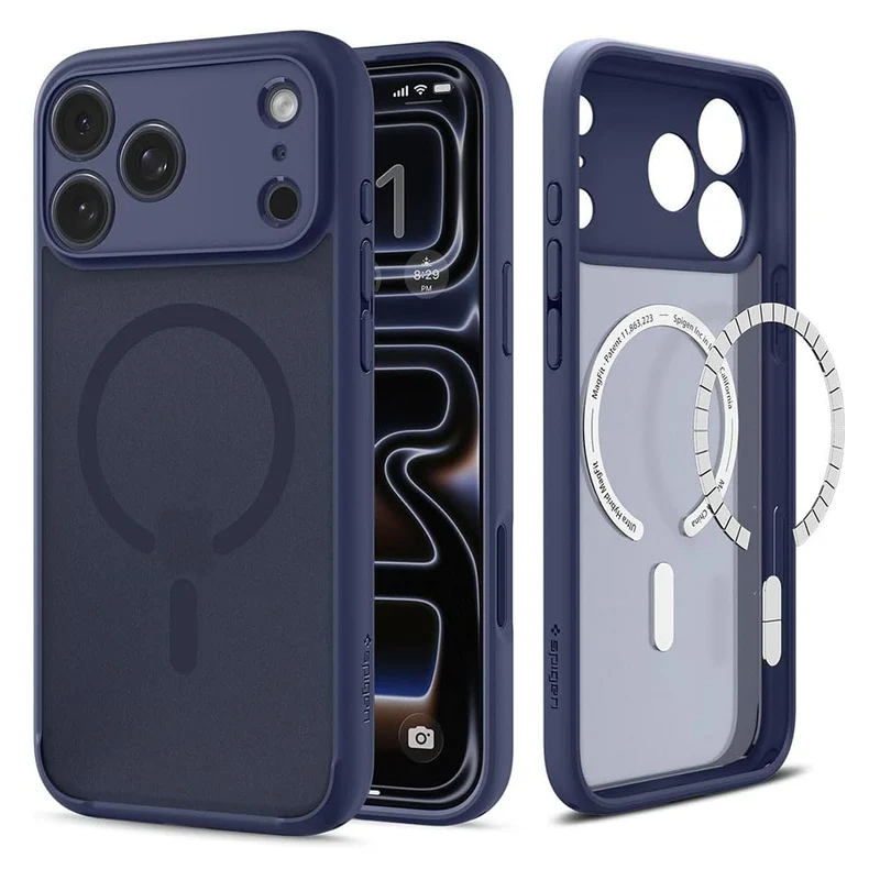 SPIGEN Ultra Hybrid MagSafe Case for iPhone 18 Pro/17 Pro (Frost Deep Blue)