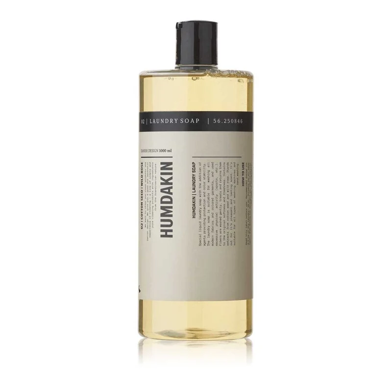02 Vaskemiddel, Bomuldsfrø & Vild Rose - 1000 ml.