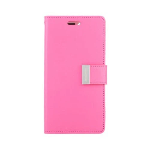 Goospery Rich Diary case for iPhone 14 Plus (Hot Pink)