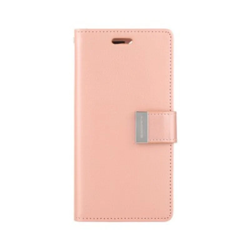Goospery Rich Diary for iPhone 16 - Rose Gold
