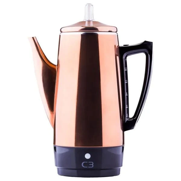 C3 Perkolator Original Kopparfärg Stål 12kp