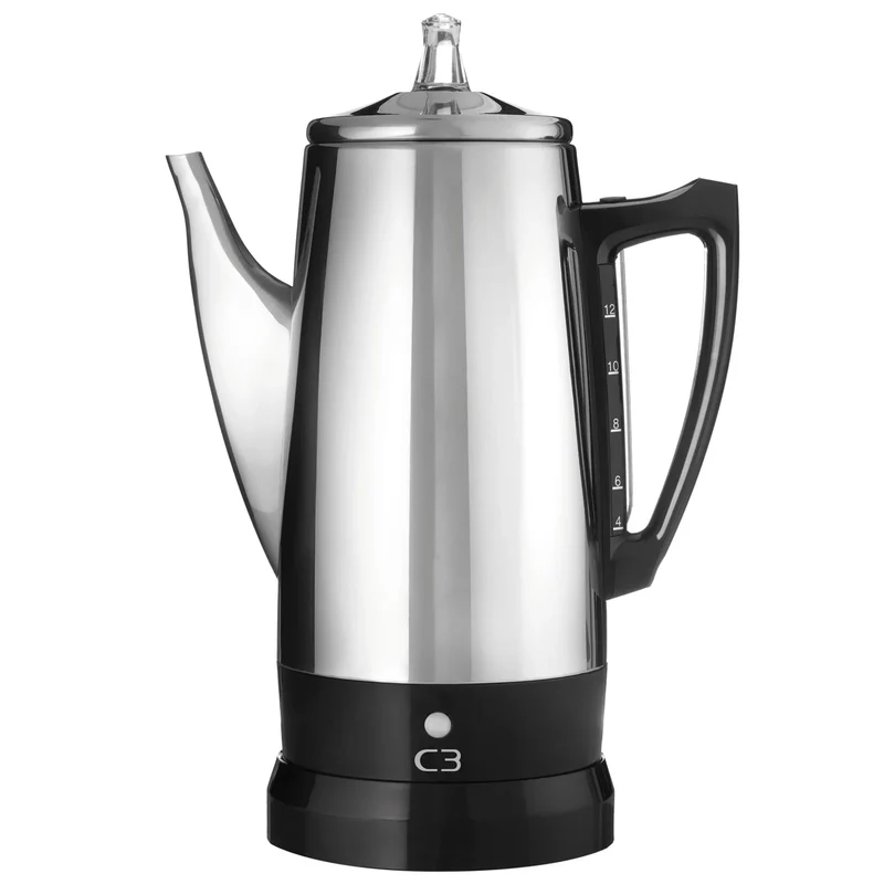 C3 Perkolator Original Rostfri stål 12kp