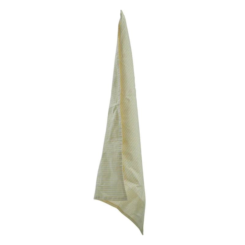 Stripe viskestykke smal, gul - 50x70 cm