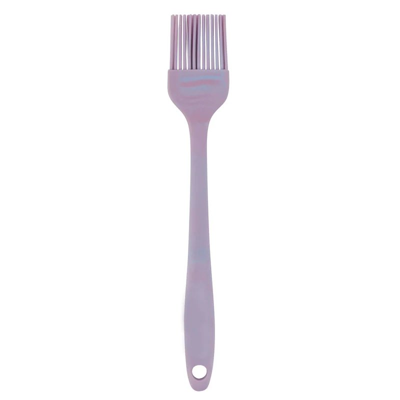 Pensel i marmor look - blå/rosa