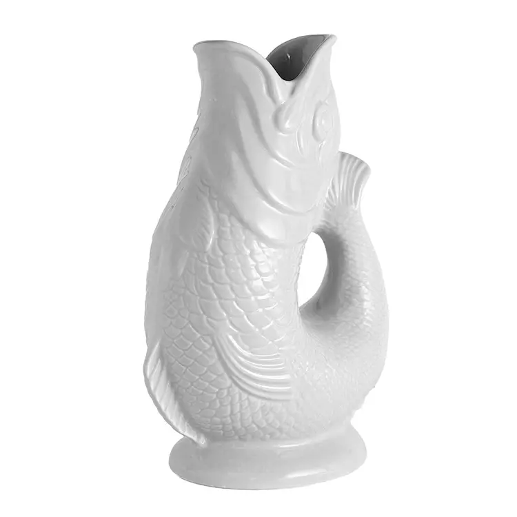 Wade Fish Jug kanna 1,2 L vit