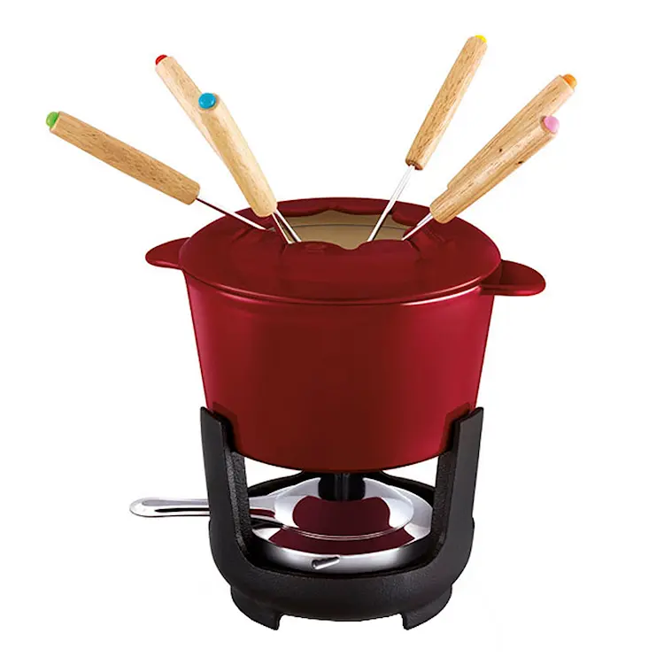 Beka Fondueset Gjutjärn 1,1 L Röd