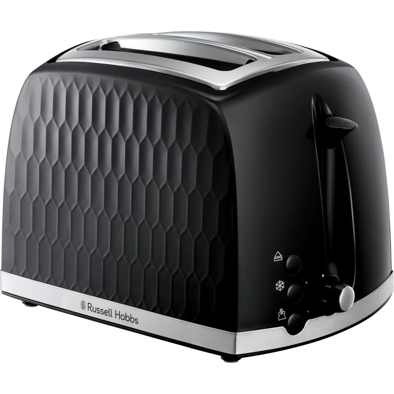 Russell Hobbs Brödrost 2 skivor Honeycomb Svart