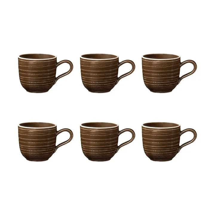 Seltmann Weiden Terra Brun Espressokopp 9 cl 6-pack