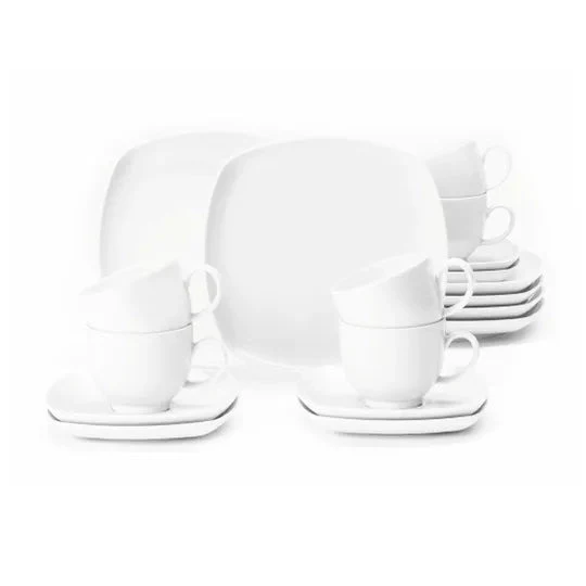 Seltmann Weiden Lido Kaffeservis Rektangulär 18 Delar