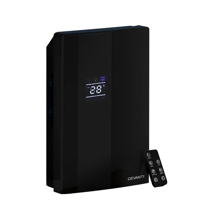 Devanti Dehumidifier 2L Air Purifier (Black)
