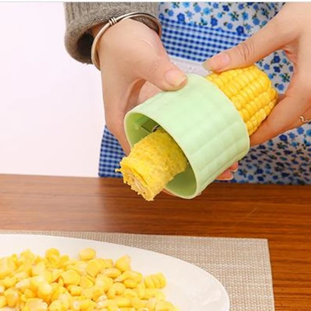 2Pcs Corn Cob Peeler Stripper Cutter Splitter Remover Thresher Kitchen Salad Tool Hot Corn Stripper